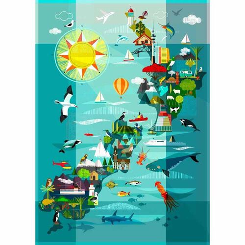 NZ Map Card