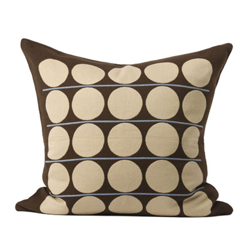 Citt&agrave; Abacus Cushion Cover Chocolate/Wheat 55x55cm image number 0