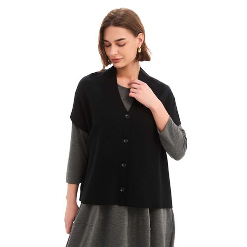 TIRELLI Button Up Knit Vest