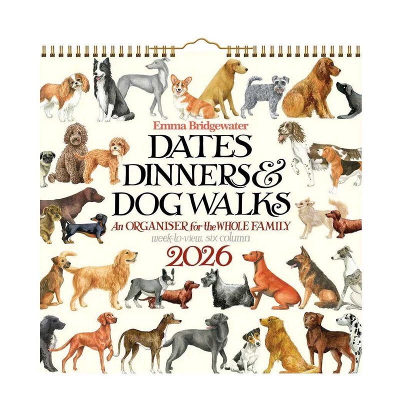 Emma Bridgewater Dates Dinners & Dog Walks 2026 Organiser image number 0
