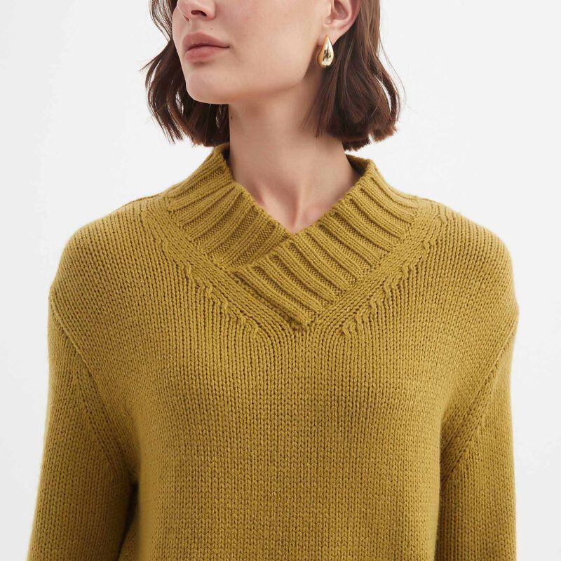 TIRELLI Crossover Collar Knit Jumper image number 2