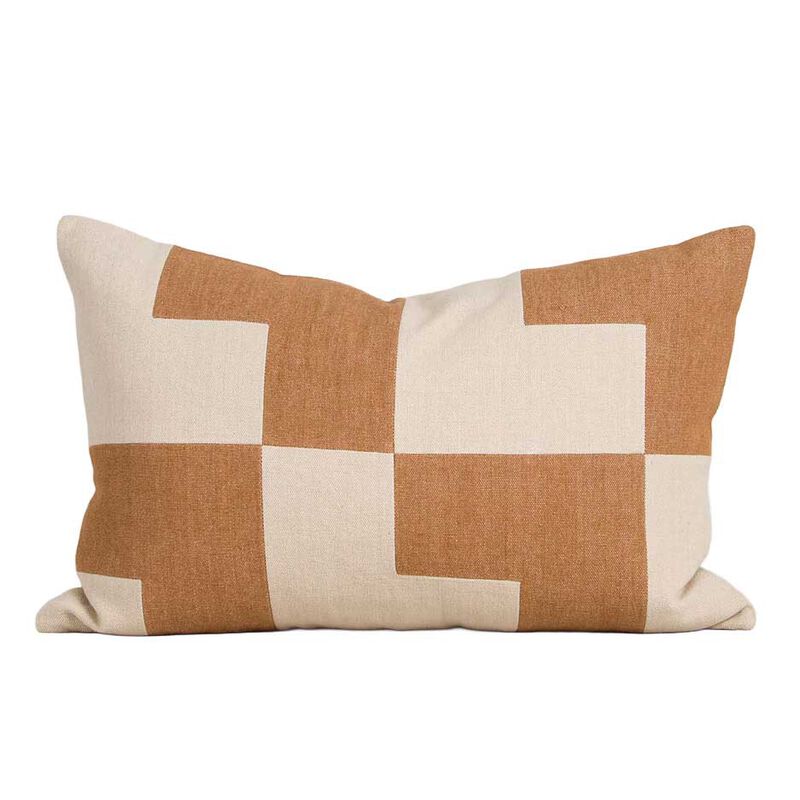 Baya Kiln Cushion With Feather Inner 40x60cm - Oat/Caramel image number 0