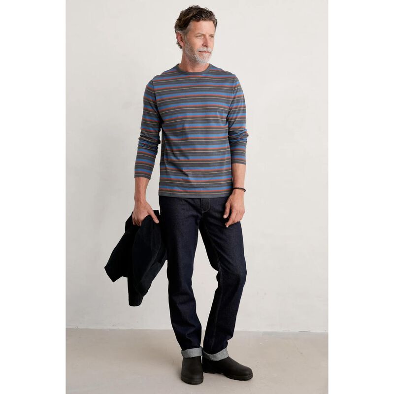Seasalt Cornwall Men's Sailor Shirt Pensilva Light Fathom image number 3