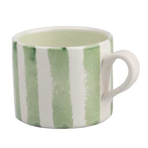 Selbrae House Large Ceramic Mug - Green Stripe