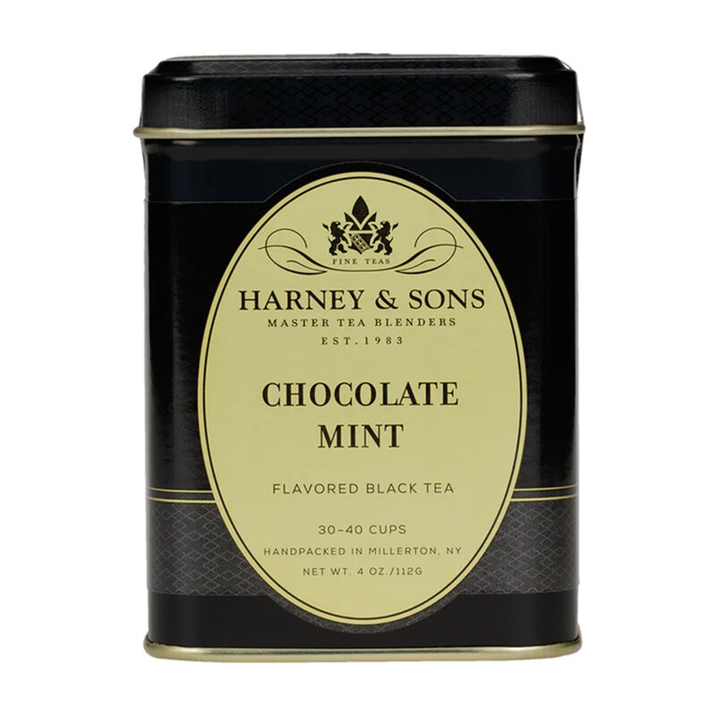 Harney & Sons Chocolate Mint Loose Leaf Black Tea 4 oz. Tin image number 0