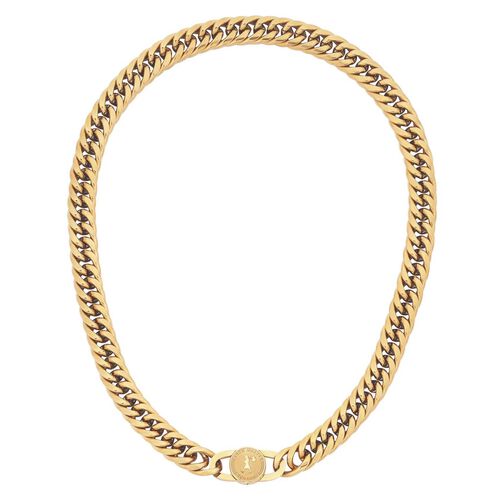 Karen Walker Runaway Curb Chain Necklace Gold 48.5cm