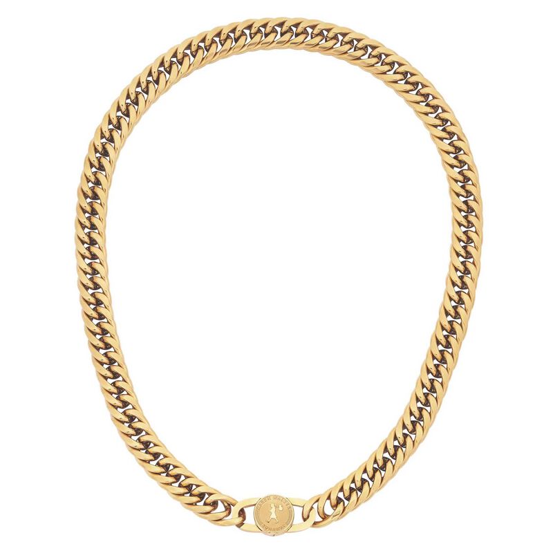 Karen Walker Runaway Curb Chain Necklace Gold 48.5cm image number 0