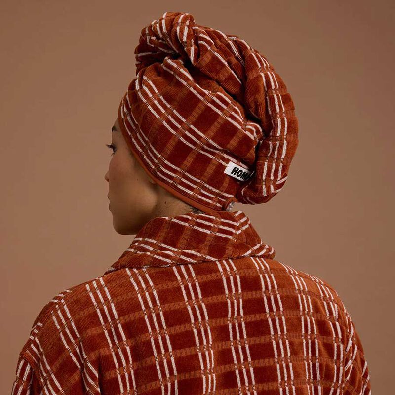 HOMMEY. Hair Wrap - Terracotta image number 2