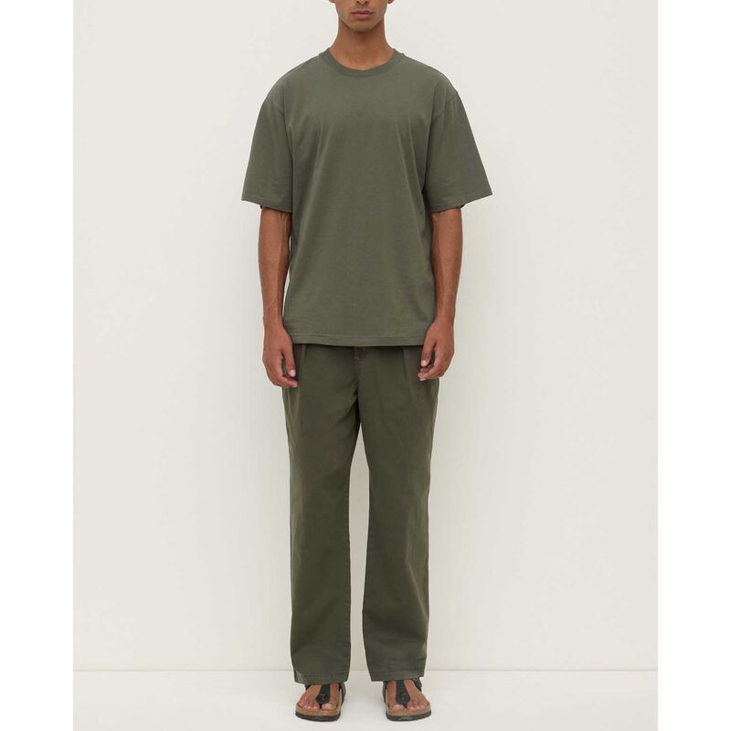 Assembly Label Knox Organic Oversized Tee Moss image number 3