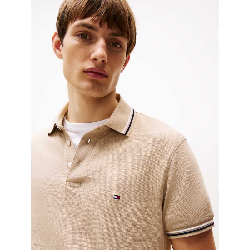 Tommy Hilfiger Tipped Slim Fit Seasonal Polo image number 2