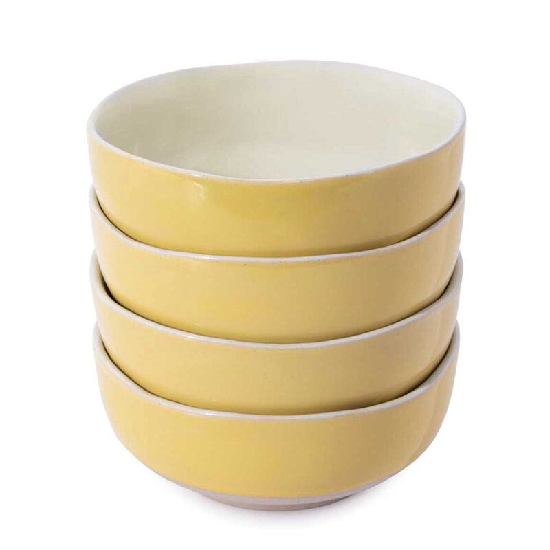 Jamie Oliver Big Love Stoneware 16cm Brilliant Bowls Yellow Set Of 4 image number 0