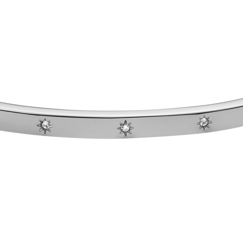 Fossil Sadie Shine Bright Stainless Steel Bangle Bracelet image number 1