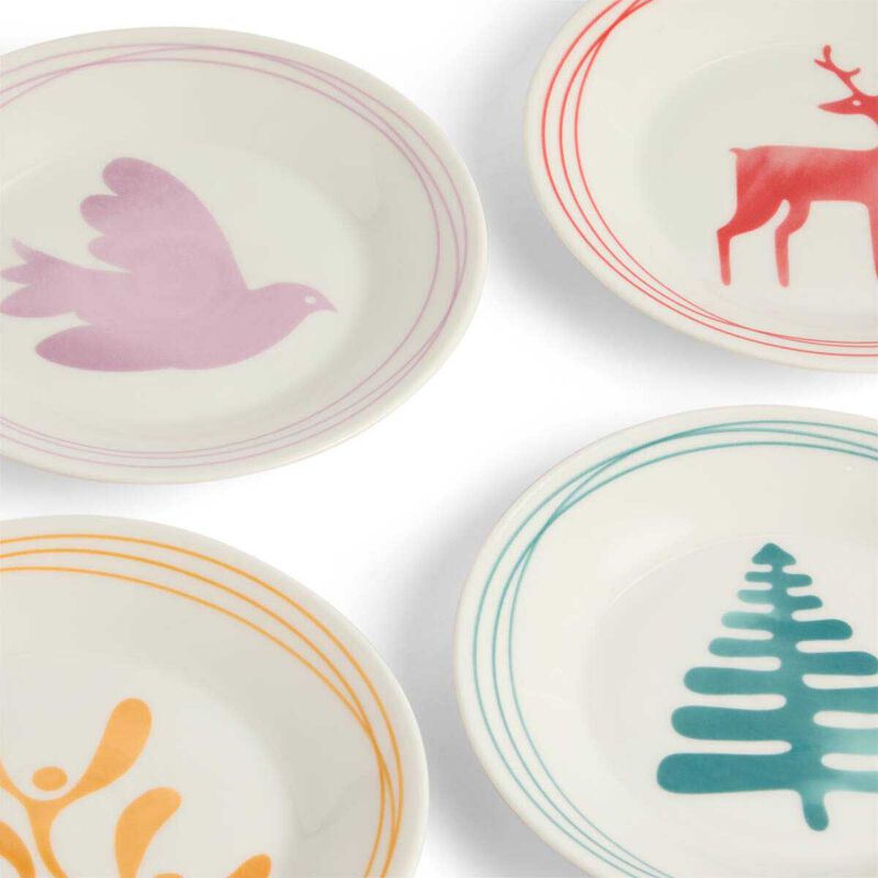 Royal Doulton 1815 Christmas Plate 16cm Mixed Colours Set of 4 image number 2