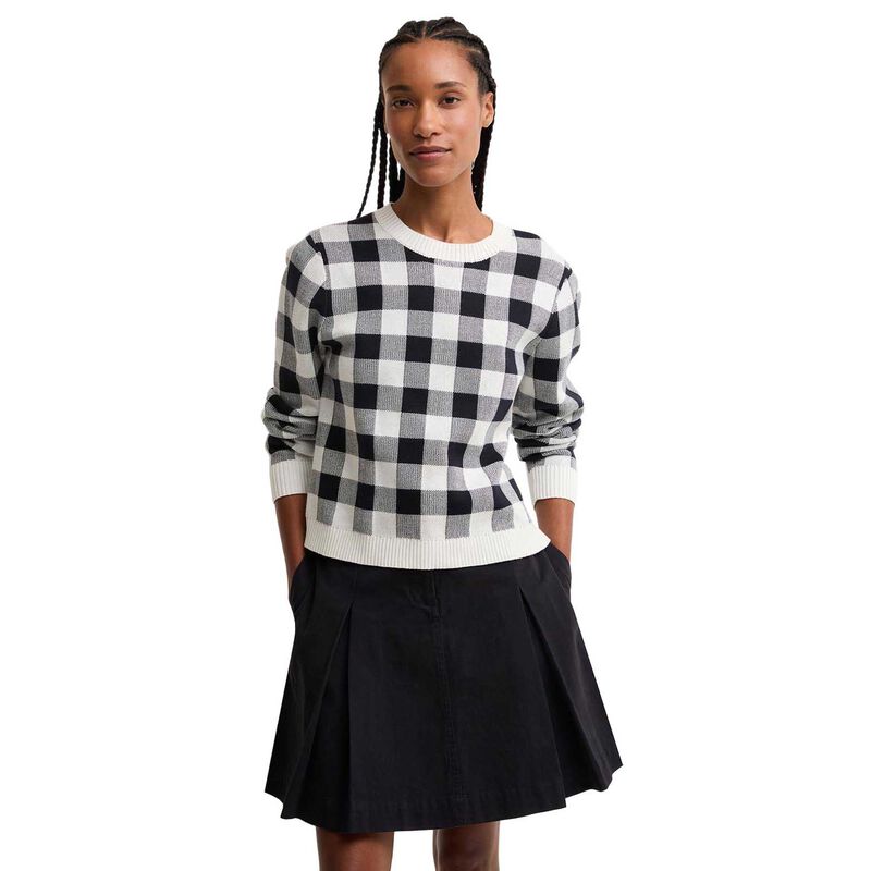Barbour Avebury Gingham Crew Neck Jumper image number 0