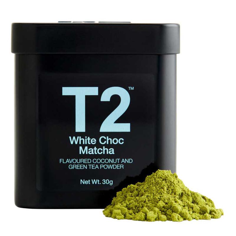 T2 White Chocolate Matcha Powder Tin 30g image number 0