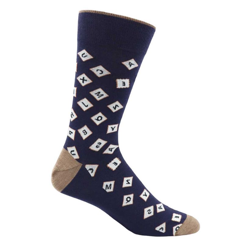 Lorenzo Uomo Scrabble Design Sock image number 0