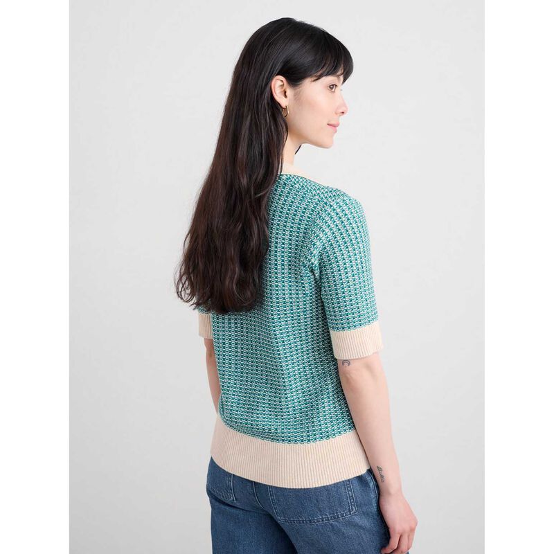 Seasalt Cornwall Reed Bunting Top Downwind Chalk Emulsion image number 1