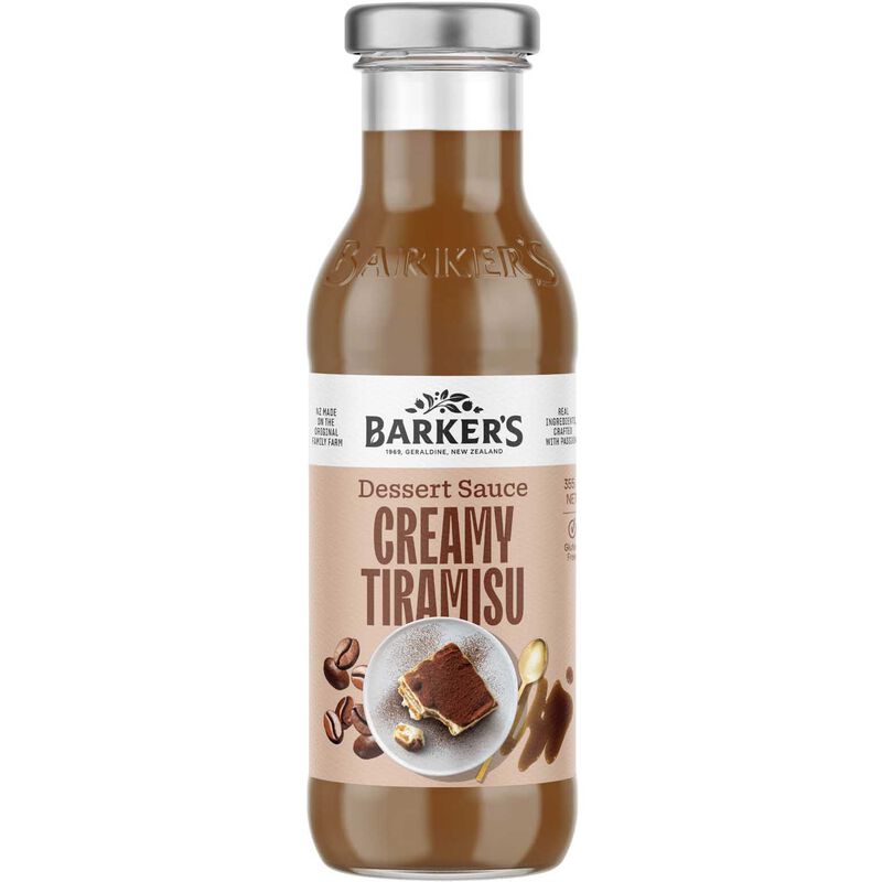 Barker's Dessert Sauce Creamy Tiramisu 365g image number 0