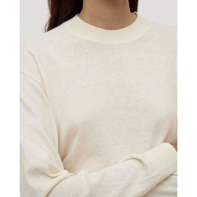 Assembly Label Cotton Cashmere Lounge Sweater Cream image number 2