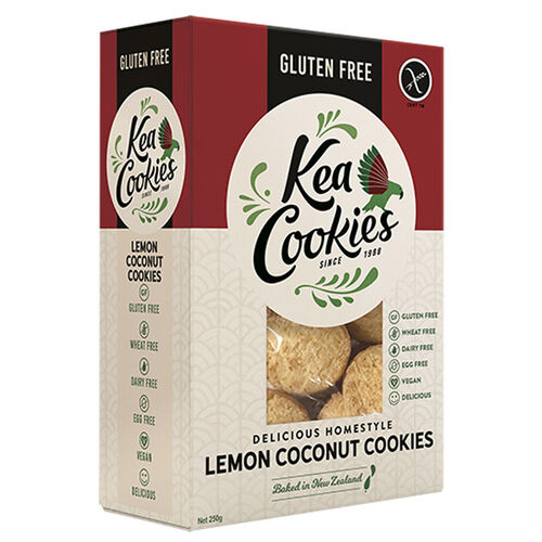 Kea Cookies GF Lemon Coconut 250g