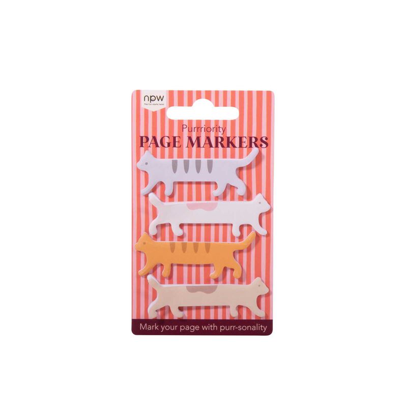 NPW Cat Page Markers - Set Of 4 image number 0