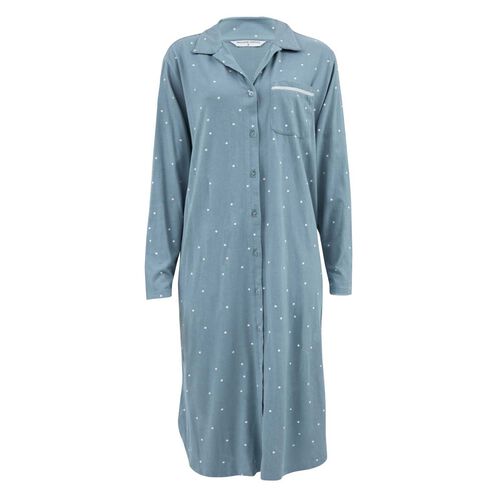 Wallace Cotton Georgie Organic Brushed Cotton Knit Nightshirt