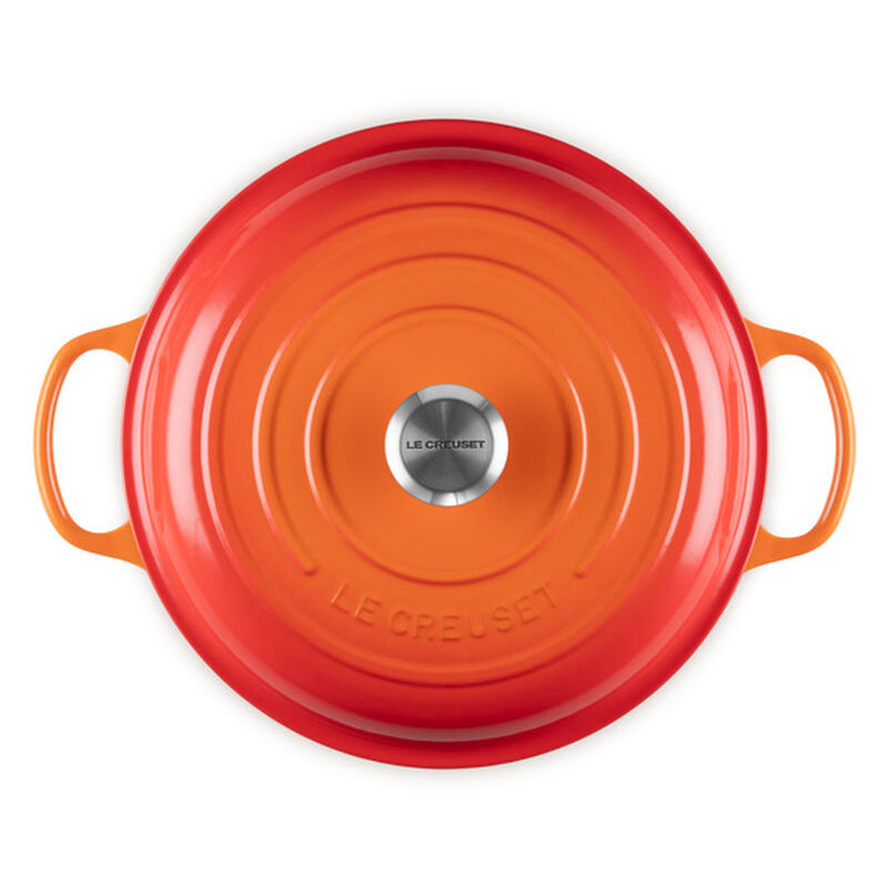 Le Creuset Signature Shallow Casserole 30 Stainless Steel Knob image number 4