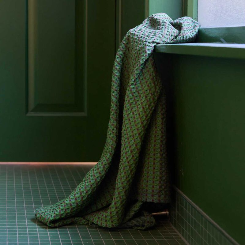 Citt&agrave; Aalto Bath Sheet Eucalyptus/Multi 100x180cm image number 3