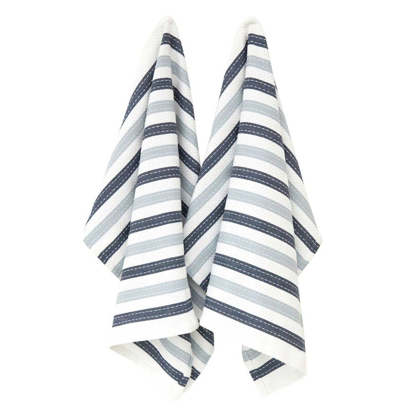 Wallace Cotton WC Stripe Tea Towel Set 2 image number 0