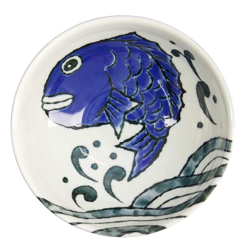 Tokyo Design Studio Seafood Ramen Bowl 18.5x8cm Snapper Blue