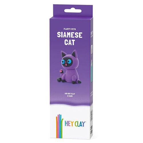 Hey Clay Fluffy Pets Siamese Cat 3 Cans 5 Colour