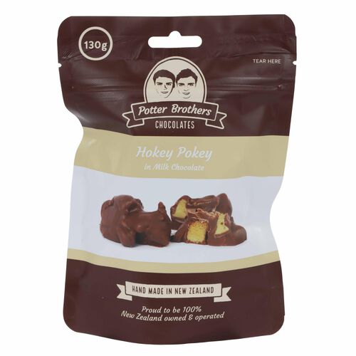 Potter Brothers Chocolates Hokey Pokey In Milk Chocolate 130g