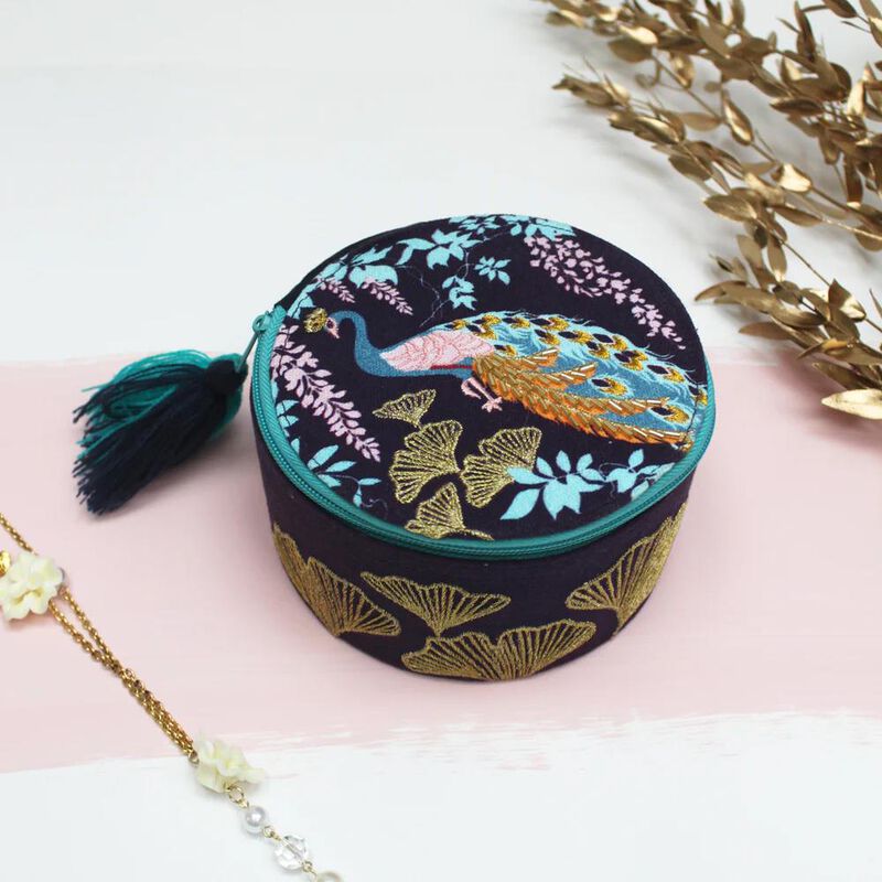 House Of Disaster Luxe Peacock Jewellery Box image number 3