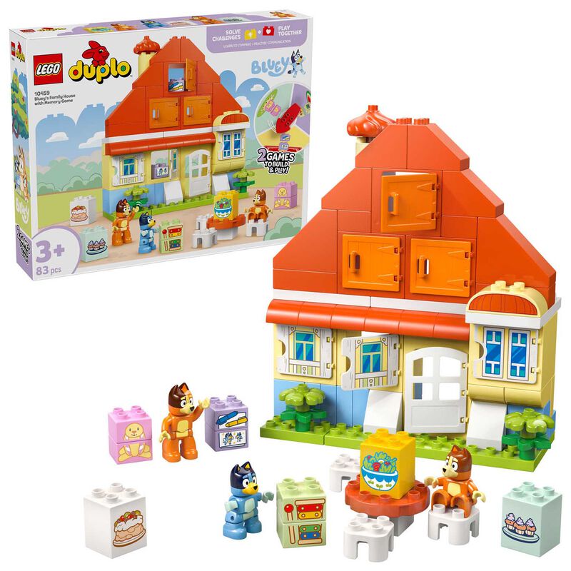 LEGO DUPLO Bluey's Family House with Memory Game image number 0