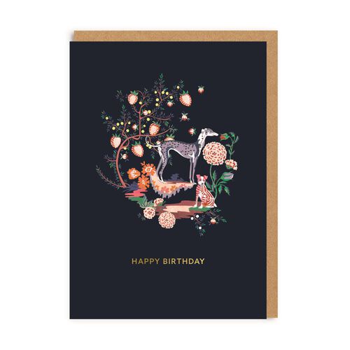 Happy Birthday Painted Kingdom Foil Card