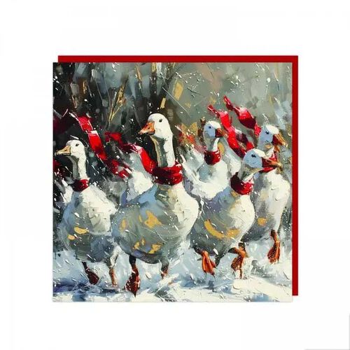 Artbeat Festive Geese Cards Pack of 6