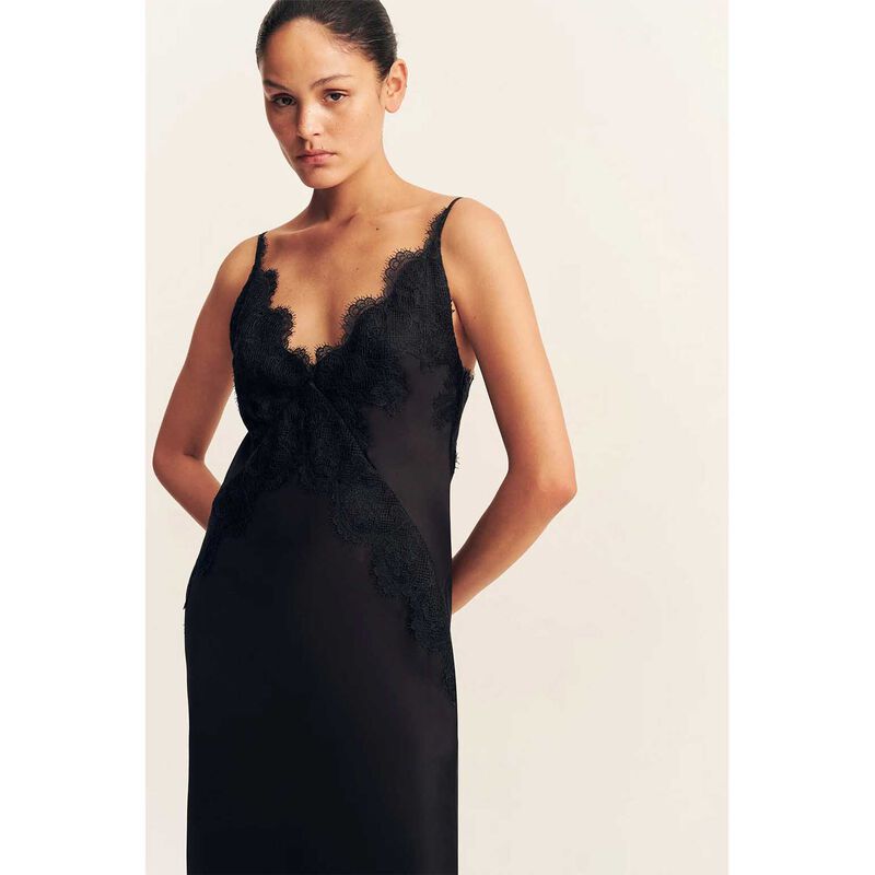 Shona Joy Simona Lace Slip Maxi Dress image number 2