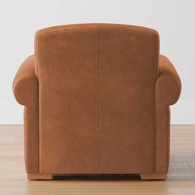Pottery Barn Clyde Roll Arm Leather Armchair image number 3