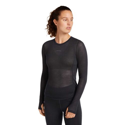 Icebreaker W Merino Blend 75 Cool-Lite Featherlight LS Crewe