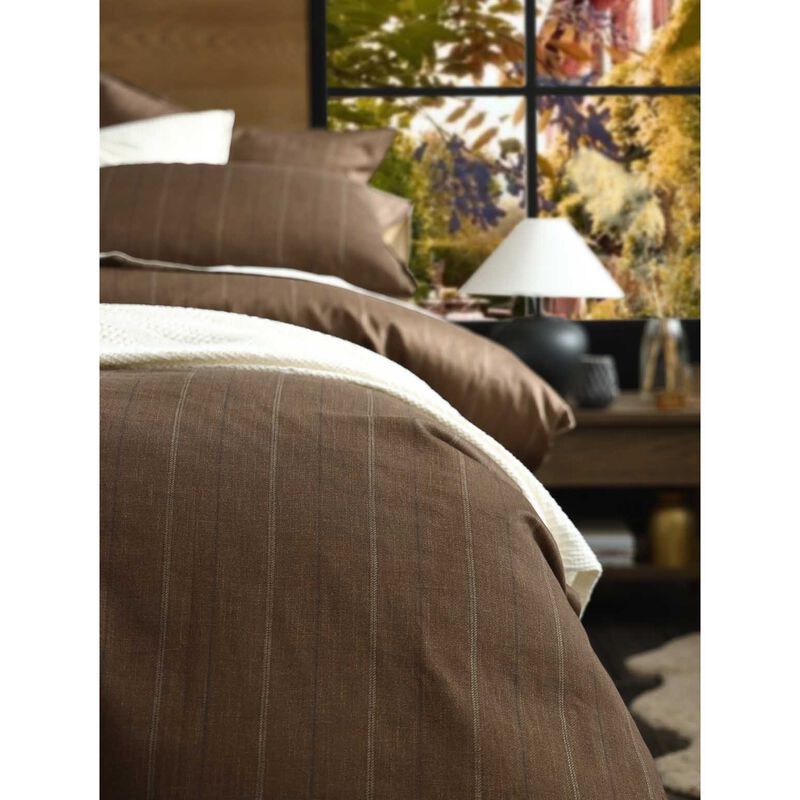 MM Linen Hedge Duvet Set - Chestnut image number 1