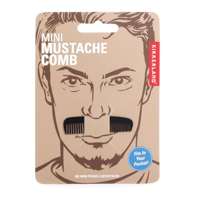 Kikkerland Mini Mustache Comb image number 2