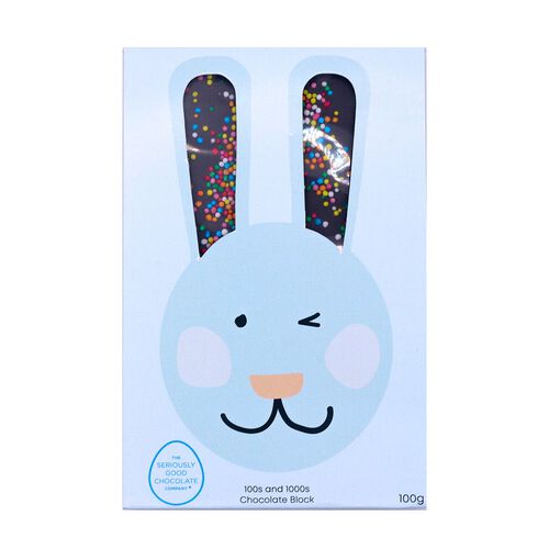Seriously Good Chocolate Easter Tablet with 100s & 1000s - Bunny 100g