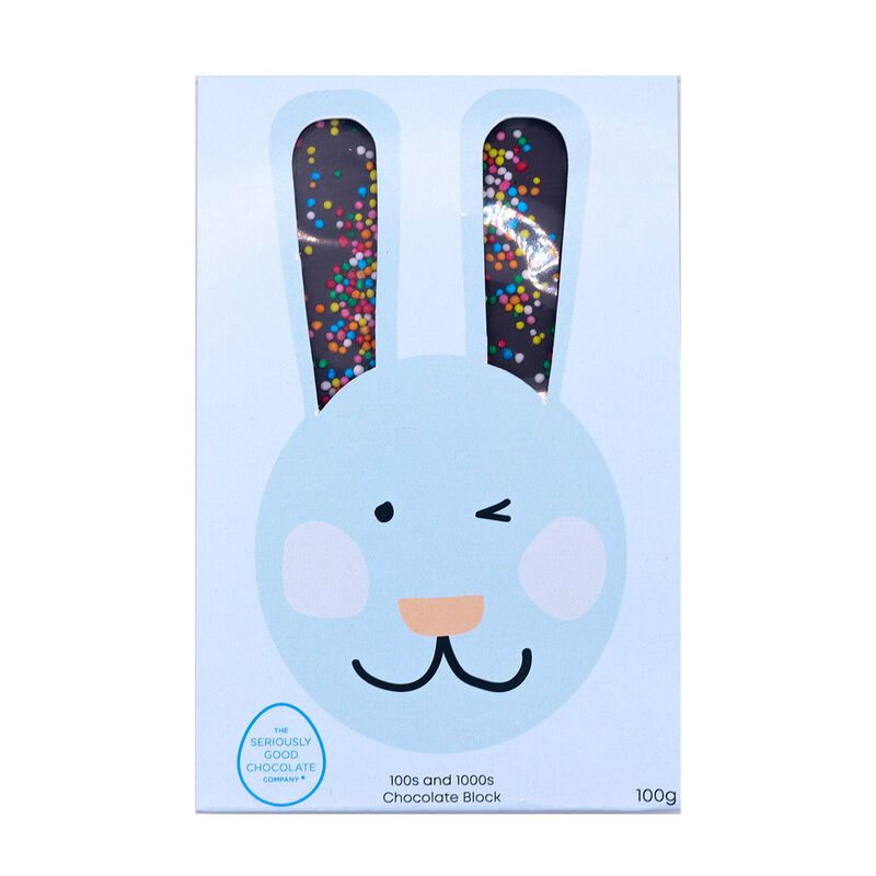 Seriously Good Chocolate Easter Tablet with 100s & 1000s - Bunny 100g image number 0