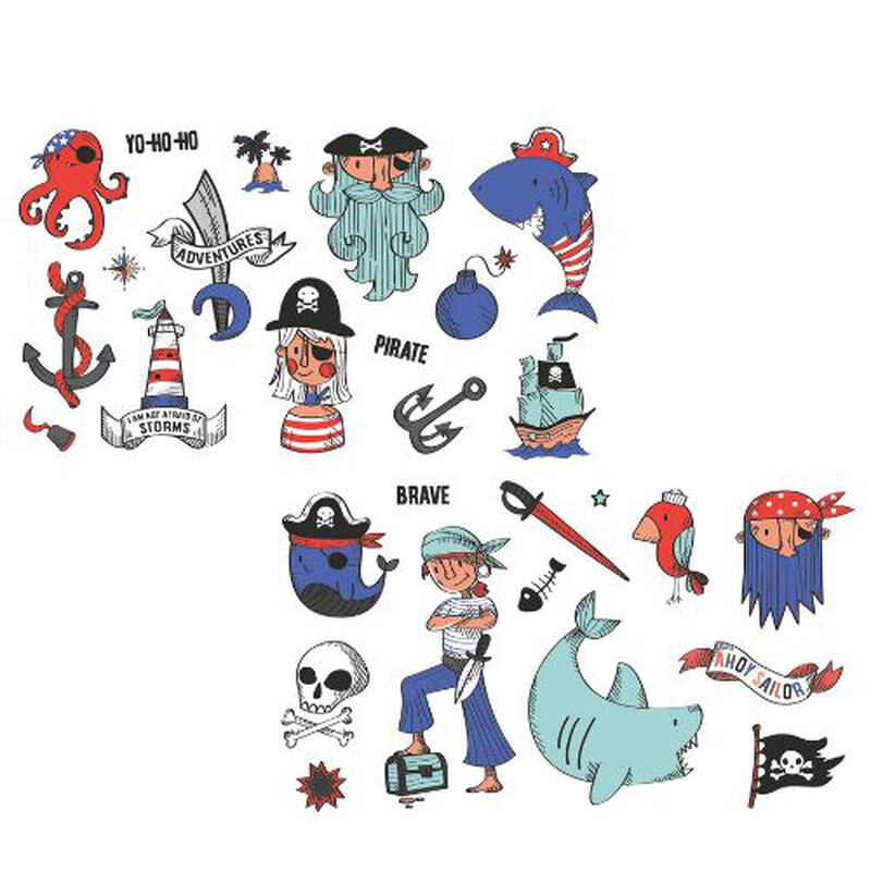 Eurekakids Temporary Tattoos - Pirate image number 1