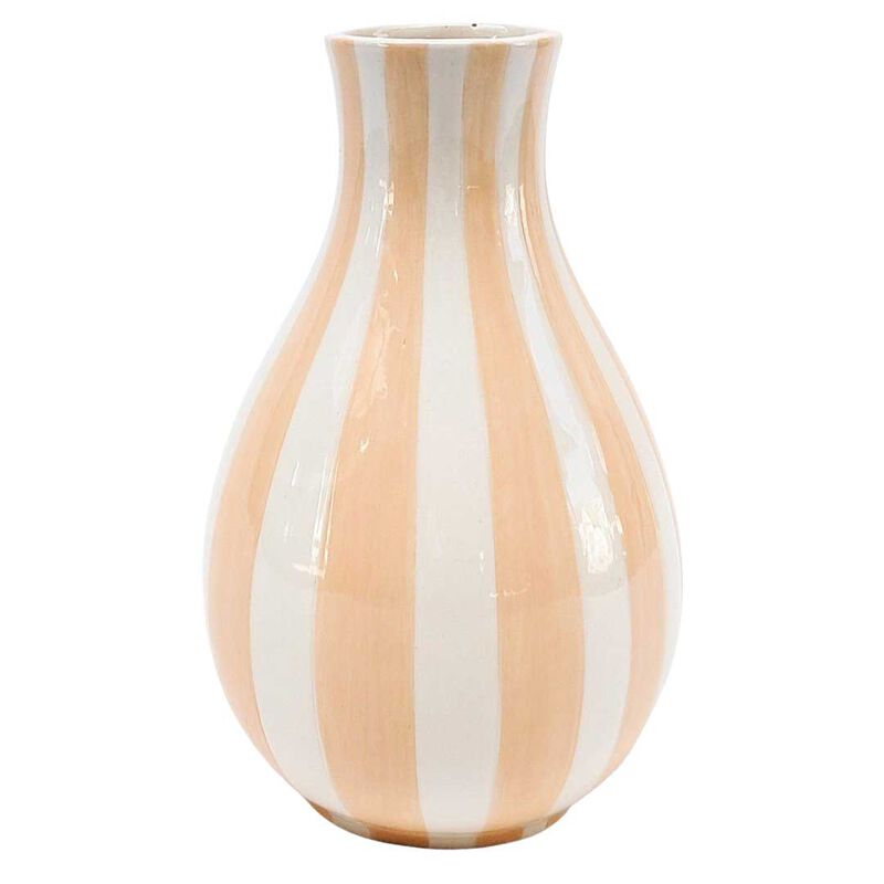 Urban Products Halcyon Stripe Vase Peach 18cm image number 0
