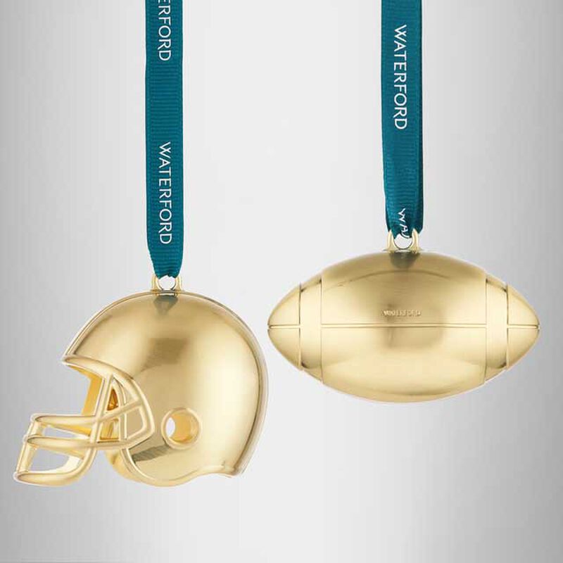 Waterford Football & Football Helmet Ornament - Set of 2 image number 2