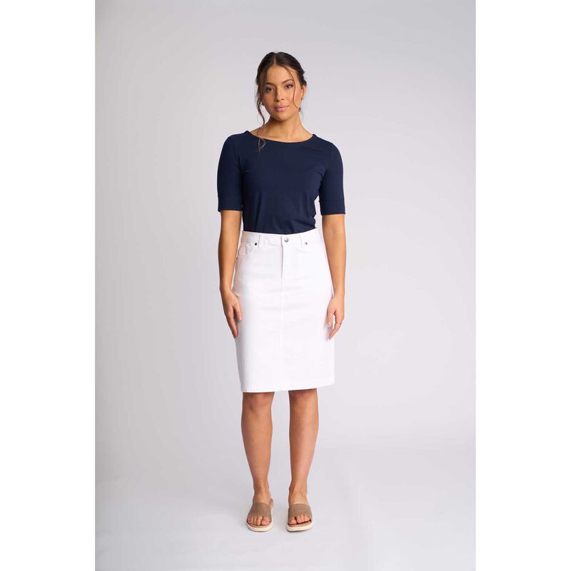 Vassalli Plain Lightweight Skirt image number 3