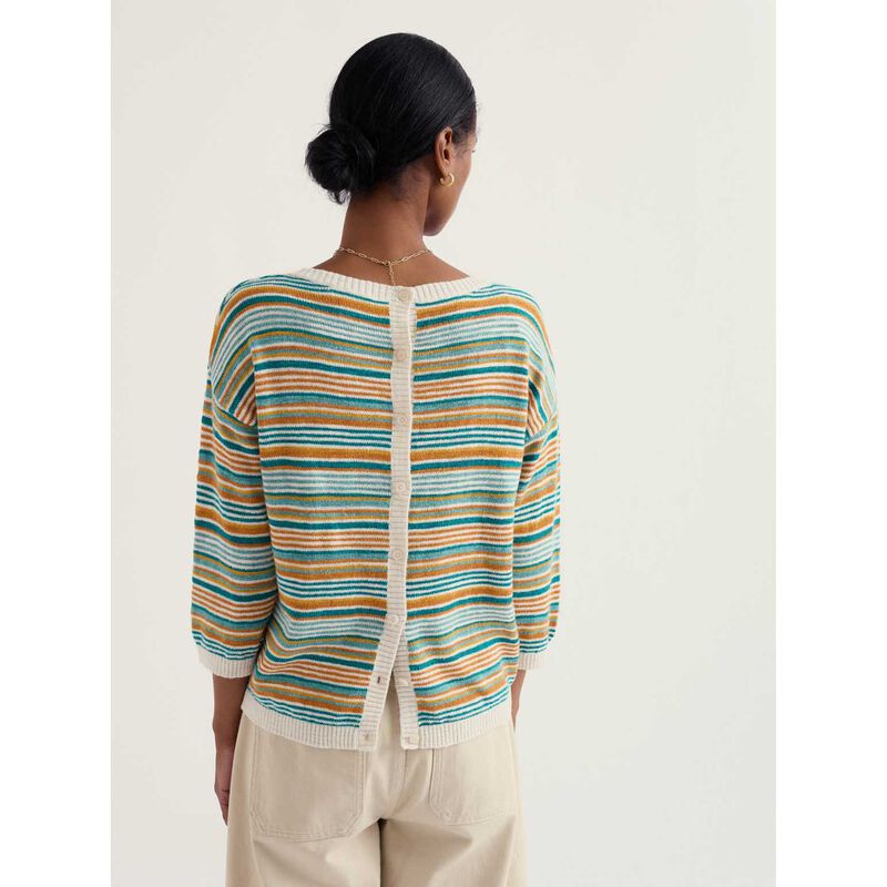 Seasalt Cornwall Knavock Jumper - Dittany Amber Multi image number 1