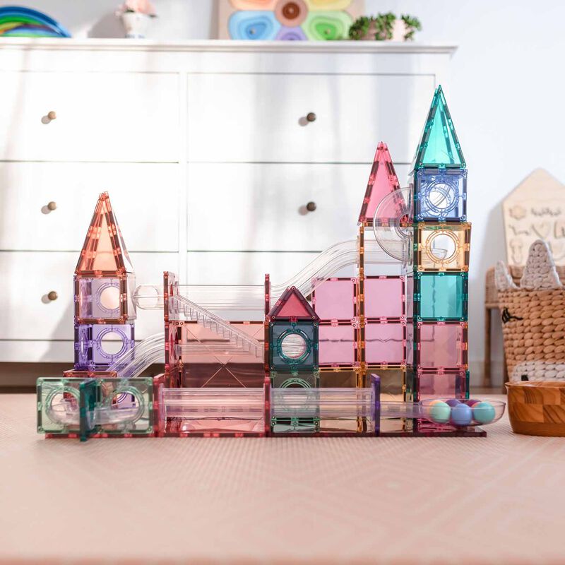 Connetix Tiles 106 Piece Pastel Ball Run Pack image number 1