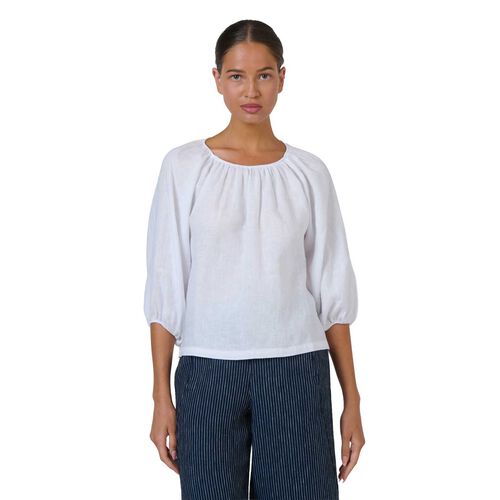 Naturals By O & J White Linen Top